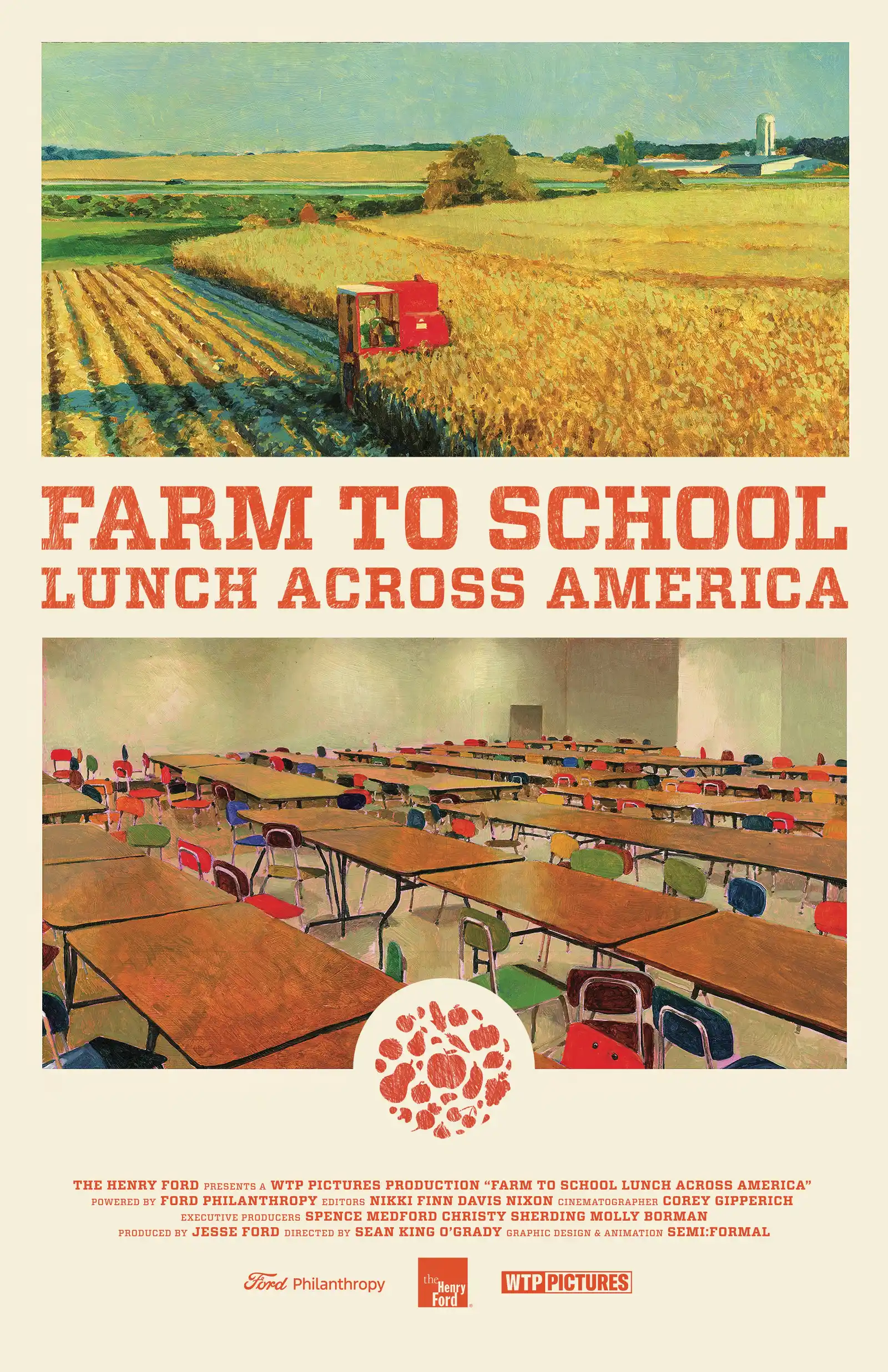Farm to School Lunch Across America poster